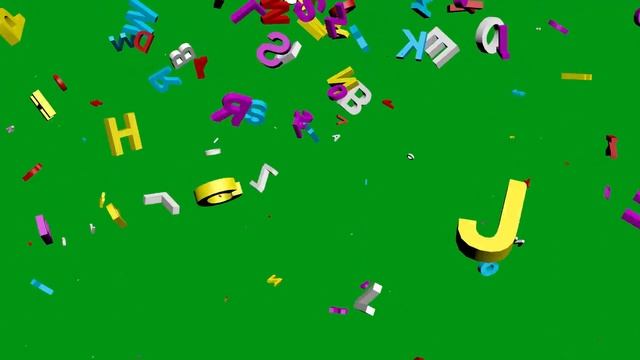 Multi Color Letters Green Screen смотреть онлайн