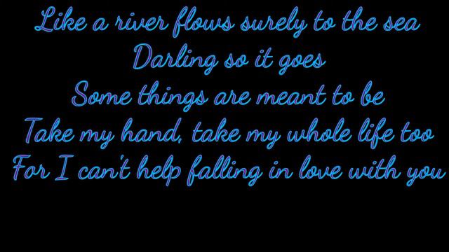 Can't Help Falling in Love by Elvis Presley -Piano Instrumental key of D смотреть онлайн