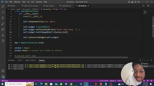 QLineEdit in PyQt6 | Create Powerful GUI's with PyQt6 смотреть онлайн