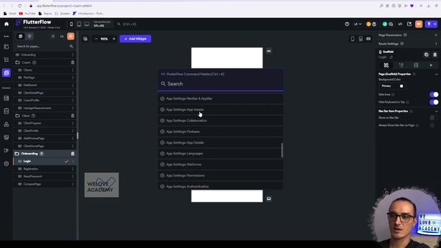 Command Palette и горячие клавиши FlutterFlow смотреть онлайн
