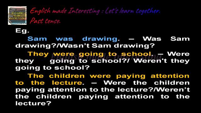 Lesson 13 : Past Tense and its forms | English made Interesting : Let's learn together | смотреть онлайн