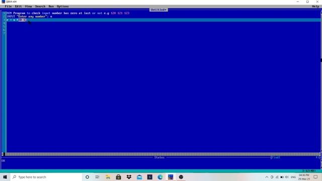 Input Number has Zero at last or not QBasic || Make Easy смотреть онлайн