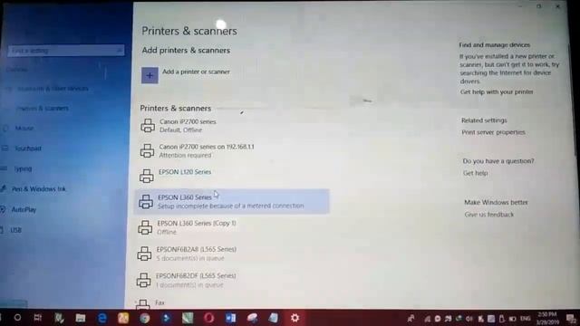Cara Print test page Printer L360 Win 10 085643563591 смотреть онлайн