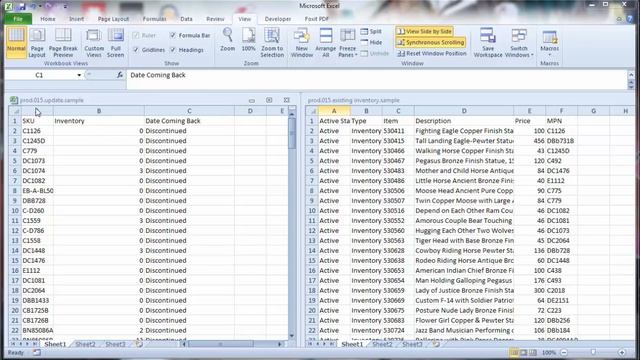 Section 1 Compare Inventory Data in Excel: Find Duplicates смотреть онлайн