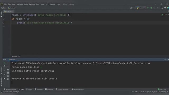 Python dasturlash tili |8.Shartli operatorlar(if, elif, else) смотреть онлайн