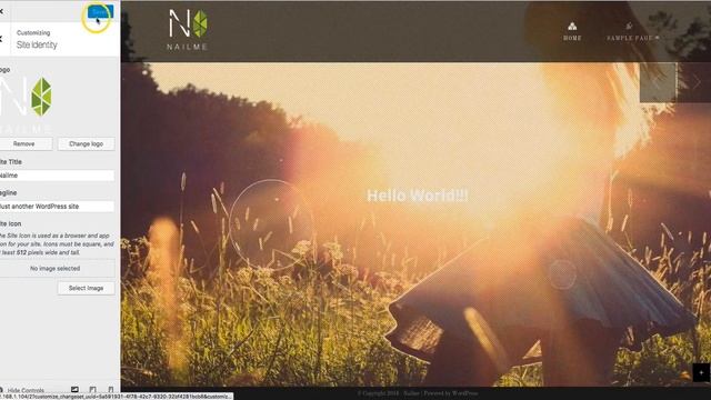Nailme WordPress Theme 08 How to upload your own LOGO? смотреть онлайн