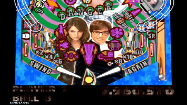Austin Powers Pinball (PS1 Gameplay) смотреть онлайн
