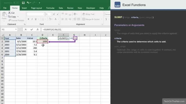 How to use the SUMIF function in Excel смотреть онлайн