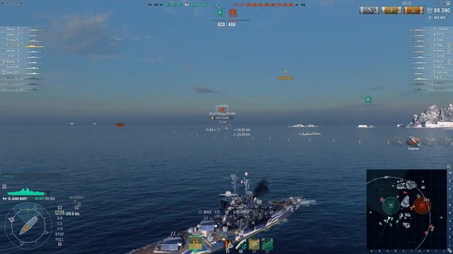 Wows "Jean Bart" #31 - "Жан Барт" World of Warships - Кусь "Ямато" за бочок! смотреть онлайн