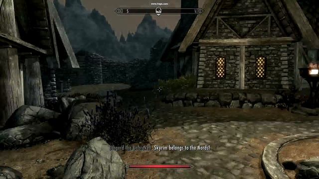 Amren from Skyrim flying around Whiterun Headless смотреть онлайн