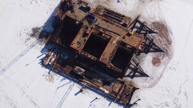 Строительство трассы М-12 [4 этап] мост через Оку - -19.03.2022- - смотреть онлайн