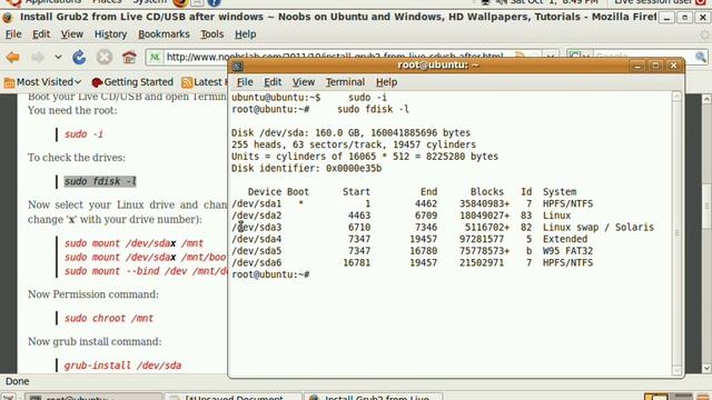 Install grub2 with Live CD/USB after windows смотреть онлайн