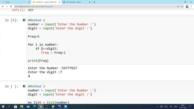 Find frequency of digits in a number - Python programming смотреть онлайн