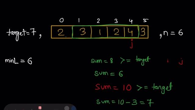 Minimum Size Subarray Sum-(Google, Accolite, Amazon..):Explanation ➕ Live Coding ?????? смотреть онлайн