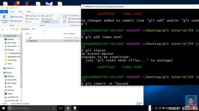 git diff between repository and working directory(part-4) смотреть онлайн