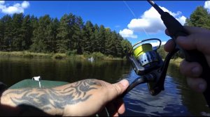 Рыбалка на щуку,ловля щуки,щука на спиннинг с лодки, китайский воблер на щуку,рыбалка сплавом.окунь