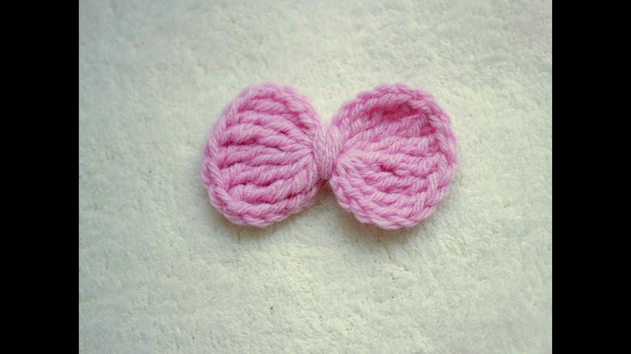 Как связать бантик крючком смотреть онлайн