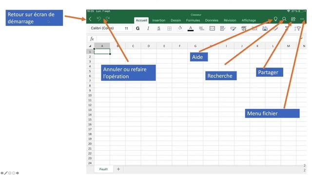 Excel pour iPad version 2.43 - module 1 смотреть онлайн