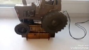 Трактор МТЗ-82 «Беларусъ» из ПЛАСТИЛИНА С РЕДУКТОРОМ