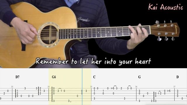 Hey Jude(The Beatles Paul McCartney) | Fingerstyle Guitar Tutorial TAB смотреть онлайн