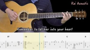 Hey Jude(The Beatles Paul McCartney) | Fingerstyle Guitar Tutorial TAB