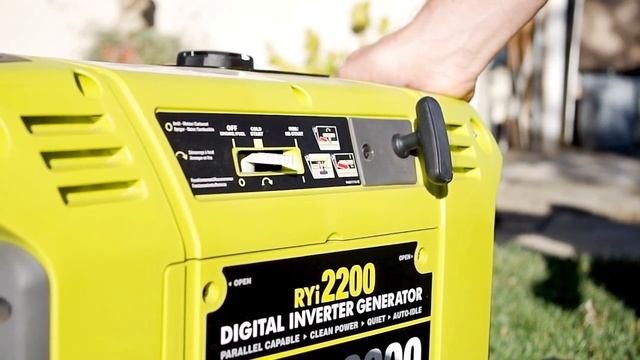 Ryobi 2200-Watt Gas Digital Inverter Generator - RYi2200 смотреть онлайн