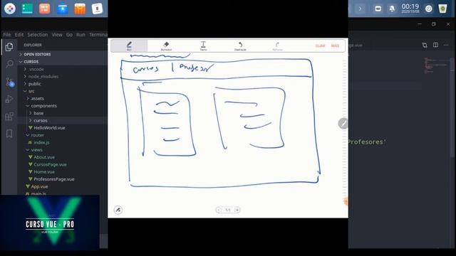 Clase 067 - Requerimiento panel de navegación - Curso vue desde Cero смотреть онлайн