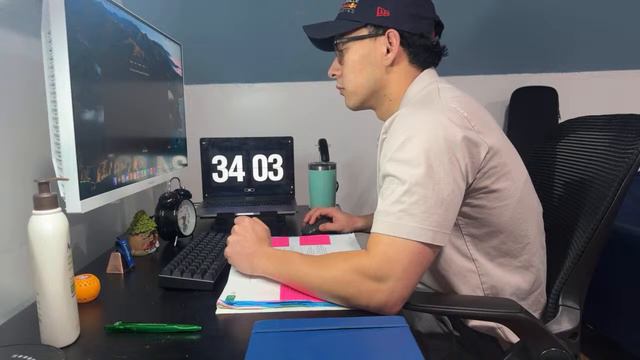 Study with me LIVE| 9 hours pomodoro 90 & 10 - background noise смотреть онлайн