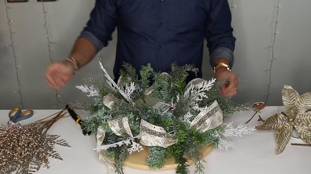 Hobby Lobby And Dollar Tree Christmas /How To Make A Christmas Centerpiece On A BUDGET Step By Step смотреть онлайн