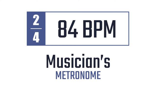 84 BPM - 2/4 - Metronome смотреть онлайн