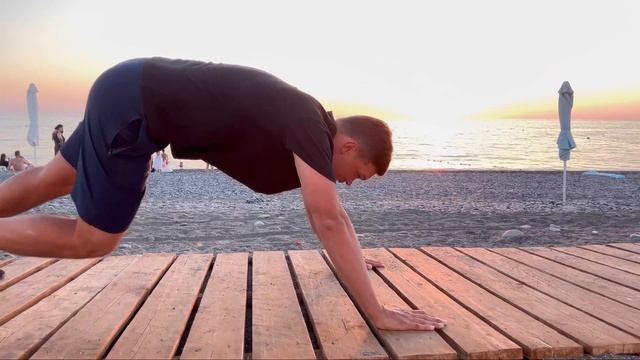 Отжимания каждый день Сочи челлендж 100 дней по 100 #6 смотреть онлайн