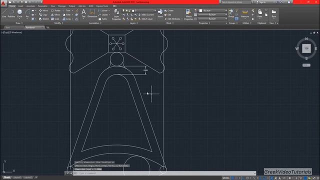 Autocad Tutorial 17 - Dimensions(Greek) смотреть онлайн