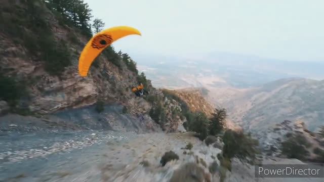 Отличное видео полёта на параплане (speedflying) смотреть онлайн