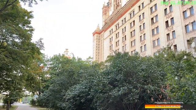 Москва − живописный рассвет на Воробьёвых горах смотреть онлайн