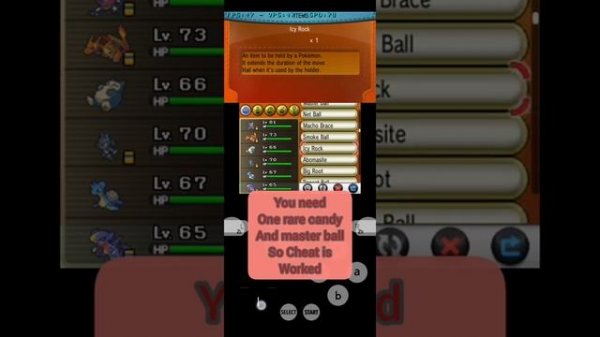 Pokemon X, Y Cheats Master ball cheats and rare candy Cheats link in description ??