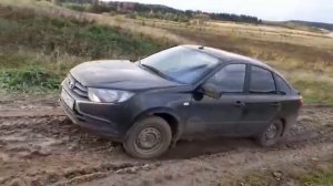 Лада Гранта на бездорожье