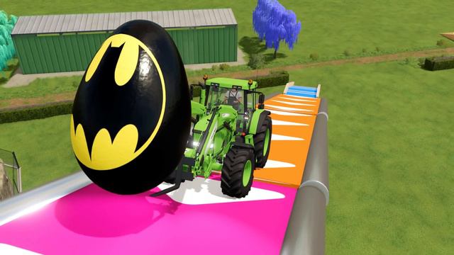 CLAAS vs STEYR vs DEUTZ vs FENDT TRACTORS BATTLE WITH STRAWBERRY - Farming Simulator 22 смотреть онлайн