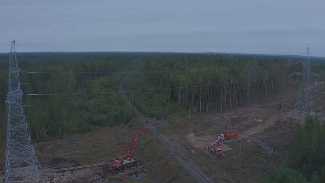 ВЛ 330 кВ Ондская ГЭС – ПС Петрозаводская, сварка шлейфов, монтаж провода и установка шаров-маркеро смотреть онлайн
