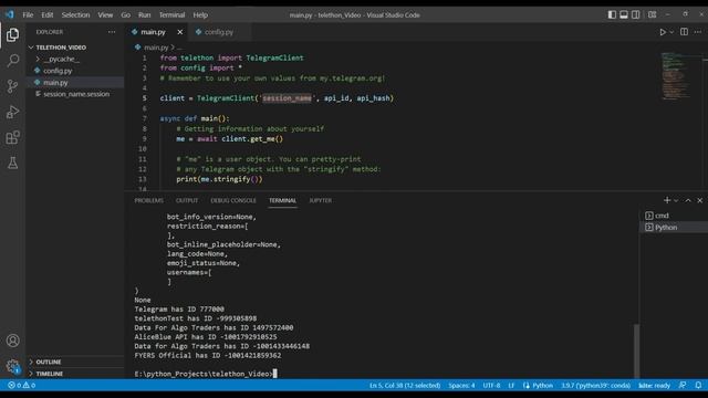 Telethon: Python Library for Read Buy-Sell Call from Telegram Channel | Part -1 смотреть онлайн