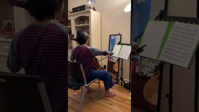 Kevin practiced scherzo Op.12, No. 3 for cello смотреть онлайн