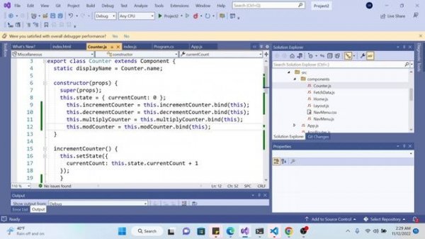 Intro to React JS in Visual Studio 2022