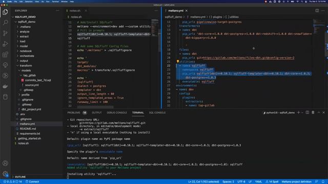 Meltano In Action - SQLFluff смотреть онлайн