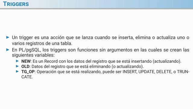 TRIGGERS: Introducción y Ejercicios Resueltos (PLpgSQL - PostgreSQL) Parte 1 смотреть онлайн