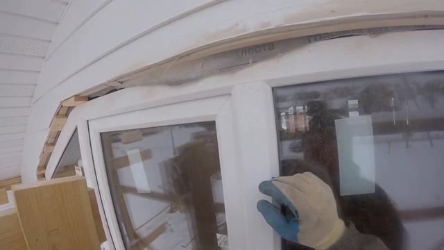 Подготовка окна под добры обналички из фиброцементной доски Cedral