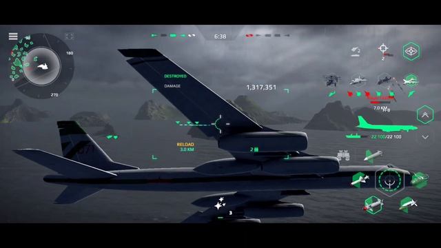 H-8 Bomber | JH-XX Strike fighter & Project 231Fighter Full Gameplay - Modern Warships Alpha Test смотреть онлайн
