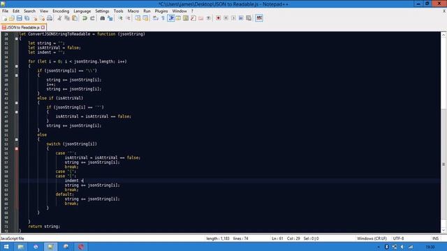 Making a JSON string user friendly смотреть онлайн