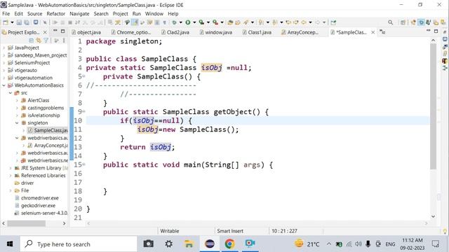 selenium || singleton class|| смотреть онлайн