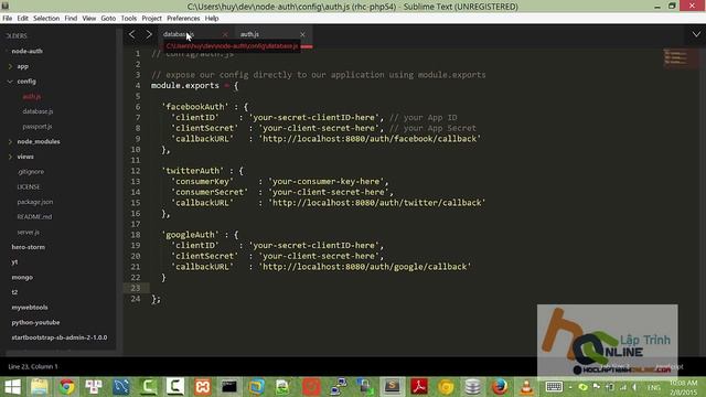 Làm module login cho trang web node - express смотреть онлайн