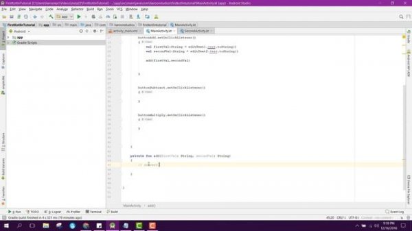 Calculator App using Kotlin in Android Studio Tutorial