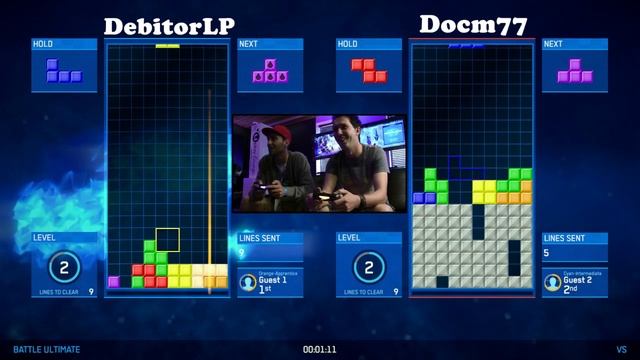 Tetris Ultimate Duel - Docm77 vs DebitorLP - E3 2014 смотреть онлайн